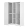 Roupeiro De Canto 3 Portas C132 Cm Branco - Listowel