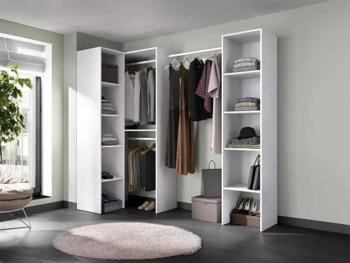 Roupeiro De Canto C225 Cm Branco - Ferdinand