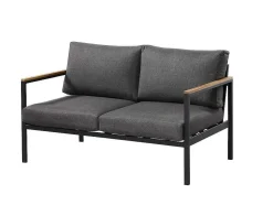 Sala Completa De Jardim Em Aluminio: Um Sofá De 2 Lugares, Duas Cadeiras E Uma Mesa De Centro - Vairao De Mylia