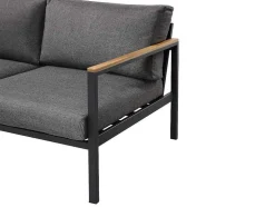 Sala Completa De Jardim Em Aluminio: Um Sofá De 2 Lugares, Duas Cadeiras E Uma Mesa De Centro - Vairao De Mylia