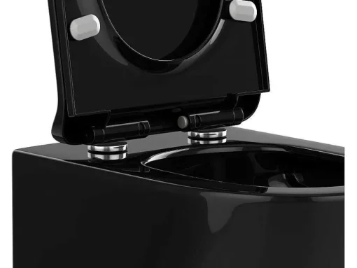 Sanita Suspensa Com Estrutura Decorativa Preto Brilhante - Javoine