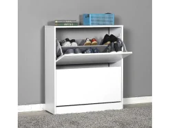 Sapateira Com 2 Portas Dobraveis 83X73X26 Branco