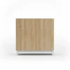 Sapateiro/Móvel Organização - H90Cm X L90Cm X P27Cm Carvalho Dourado Pernas Branco - Copenhague
