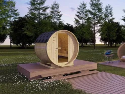 Sauna De Exterior 4 Lugares C185 X L180 X A190 Cm - Isokyro