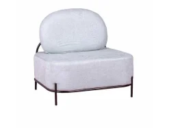 Sofá De 1 Lugar Com Design Minimalista - Clair - Azul
