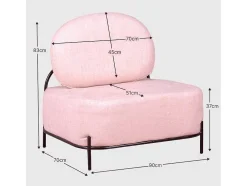 Sofá De 1 Lugar Com Design Minimalista - Clair - Cinza