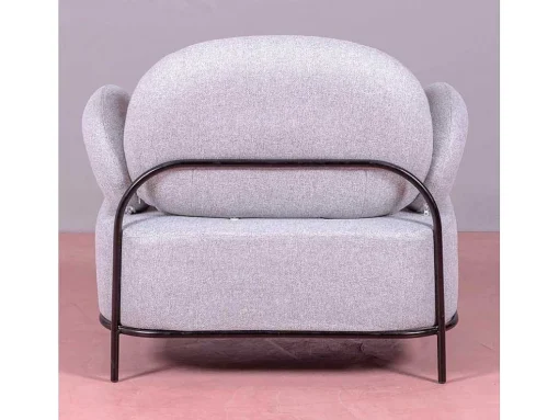 Sofá De 1 Lugar De Design Minimalista Com Bracos - Clair - Cinza