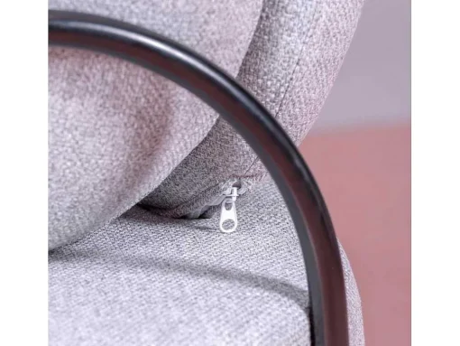 Sofá De 1 Lugar De Design Minimalista Com Bracos - Clair - Cinza