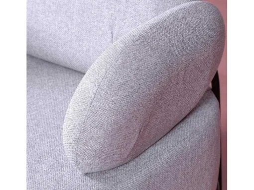 Sofá De 1 Lugar De Design Minimalista Com Bracos - Clair - Cinza
