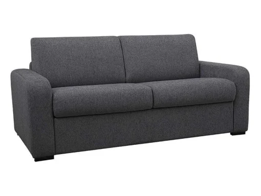 Sofá De 3 Lugares Convertivel De Abertura Rapida Em Tecido Cor Antracite Bevis - Colchão De 14 Cm