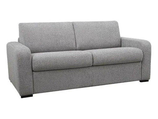 Sofá De 3 Lugares Convertivel De Abertura Rapida Em Tecido Cor Cinza Bevis - Colchão De 18 Cm