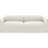 Sofá De 4 Lugares Em Tecido Boucle Branco - Pogni