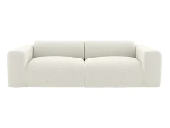 Sofá De 4 Lugares Em Tecido Boucle Branco - Pogni