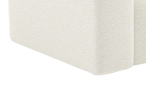 Sofá De 4 Lugares Em Tecido Boucle Branco - Pogni