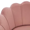 Sofá De 2 Lugares Forma De Concha Veludo Cor-De-Rosa - Dandelion De Pascal Morabito