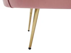 Sofá De 2 Lugares Forma De Concha Veludo Cor-De-Rosa - Dandelion De Pascal Morabito
