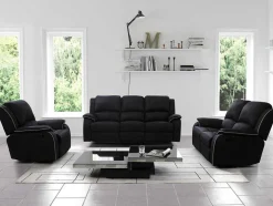 Sofá De 2 Lugares Relax Em Microfibra Cinzento - Hernani