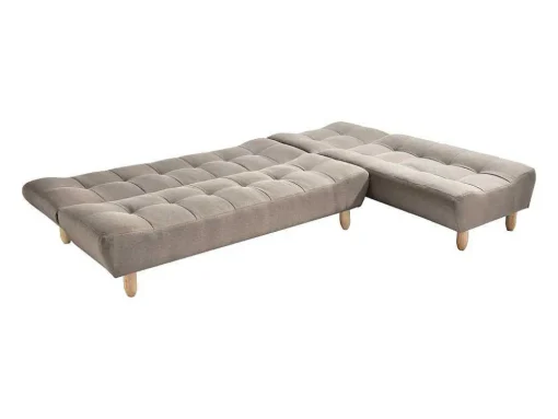 Sofá Modular Convertivel Tecido Taupe - Esteban