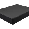 Sommier Com Bau Oniry Em Pele Sintética Da Ysmee - 160X200 Cm - Preto Mate
