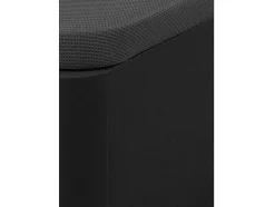 Sommier Com Bau Oniry Em Pele Sintética Da Ysmee - 160X200 Cm - Preto Mate