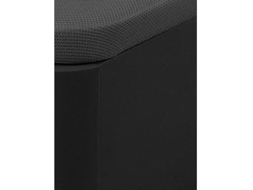 Sommier Com Bau Oniry Em Pele Sintética Da Ysmee - 160X200 Cm - Preto Mate
