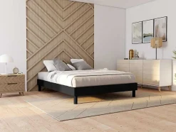 Sommier De Ripas 160 X 200 Cm Em Preto - Michigan Da Dreamea