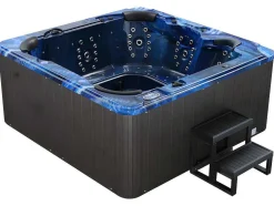Spa De 6 Lugares Azul Com Acessórios 128 Jatos C220 X L220 X A97 Cm, Sistema Balboa, Gama Prestigio - Comino