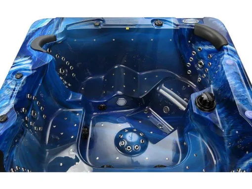 Spa De 6 Lugares Azul Com Acessórios 128 Jatos C220 X L220 X A97 Cm, Sistema Balboa, Gama Prestigio - Comino