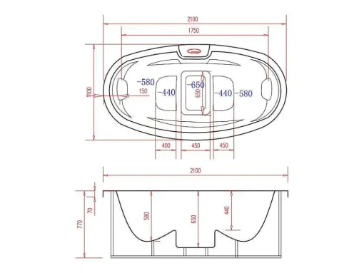 Spa De 2 Lugares, Branco, 16 Jatos C210 X L110 X A78 Cm, Sistema Balboa - Samoa Iii