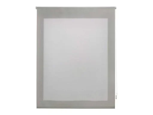 Store Enrouleur Polyester Translucide Argent 120 X 175