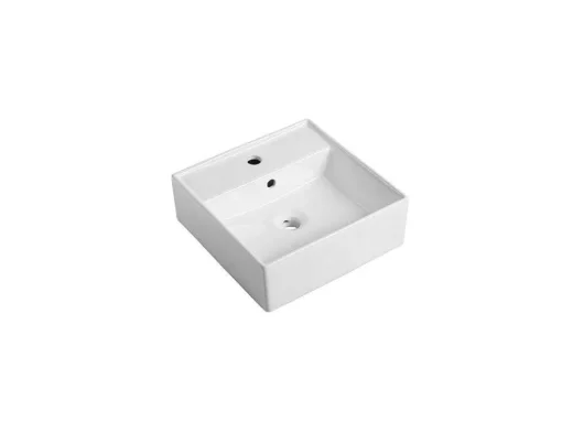 Suporte Suspenso Em Teca Escura Com Esquadros De Fixacao Pretos E Lavatório De 80 X 50 Cm - Sukawati