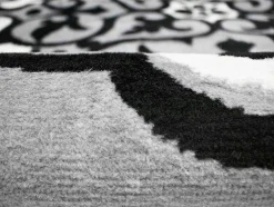 Tapete 200 X 290 Cm Em Polipropileno Cinza E Preto - Rosia