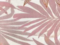 Tapete De Interior Ou De Exterior Etnico Motivos Folhas 150 X 200 Cm Cor-De-Rosa - Roceta