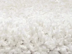 Tapete Felpudo De Pelos Compridos 160 X 230 Cm Branco - Milinio