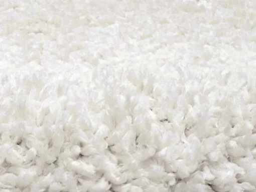 Tapete Felpudo De Pelos Compridos 160 X 230 Cm Branco - Milinio