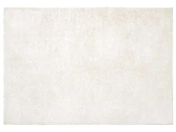 Tapete Felpudo De Pelos Compridos 160 X 230 Cm Branco - Milinio