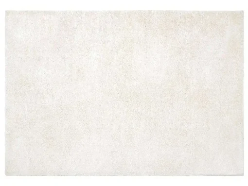 Tapete Felpudo De Pelos Compridos 160 X 230 Cm Branco - Milinio