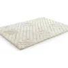 Tapete Shaggy De Pelo Comprido Com Relevo 160X230 Cm Branco-Sujo - Maze
