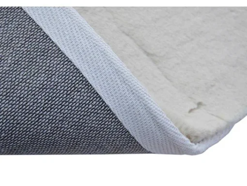 Tapete Shaggy De Pelos Compridos Efeito Pele 160X230 Cm Branco-Sujo - Bunny