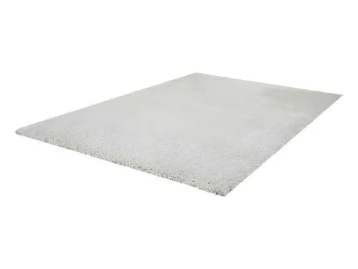 Tapete Shaggy De Pelos Compridos Microfibra 120X170 Cm Branco - Harvey