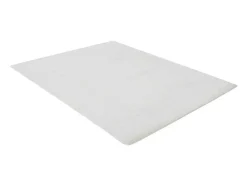 Tapete Shaggy De Pelos Compridos Efeito Pele 160X230 Cm Branco-Sujo - Bunny