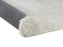 Tapete Shaggy De Pelos Compridos Microfibra 120X170 Cm Branco - Harvey