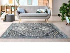 Tapete Vintage Oriental 200 X 290 Cm Cinza - Clossy