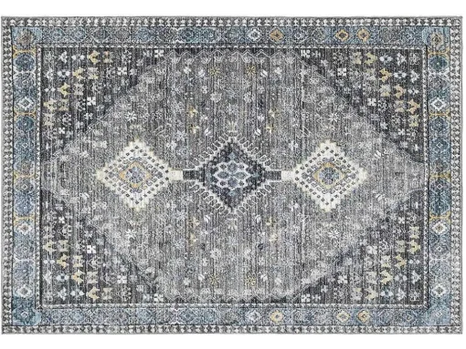 Tapete Vintage Oriental 200 X 290 Cm Cinza - Clossy
