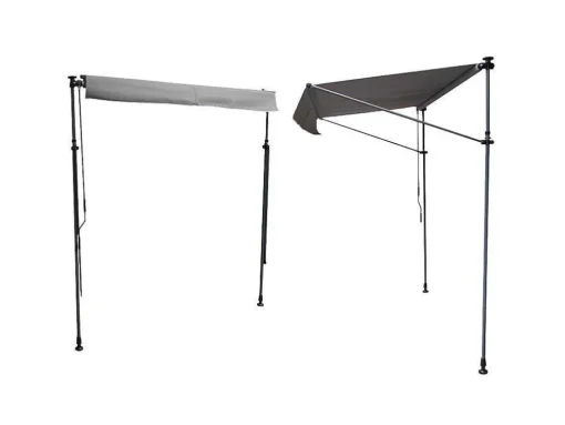 Toldo De Varanda Chene 3 1,2M - Tecido Cinzento E Armacao Cinzenta
