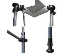 Toldo De Varanda Chene 3 1,2M - Tecido Cinzento E Armacao Cinzenta