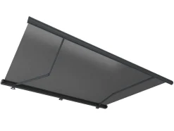 Toldo Retratil Motorizado Com Leds E Caixa Integral 5 X 3,5 M, Lona Acrilico Antracite - Galaxa