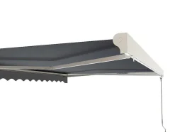 Toldo Retratil Motorizado Com Semicaixa 5 X 3 M Antracite - Cofana