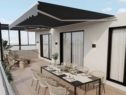 Toldo Retratil Motorizado Com Semicaixa 5 X 3 M Antracite - Cofana