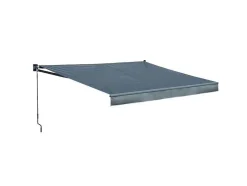 Toldo Saule 3,95 3M - Tecido Antracite E Estrutura Cinzenta